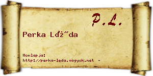 Perka Léda névjegykártya